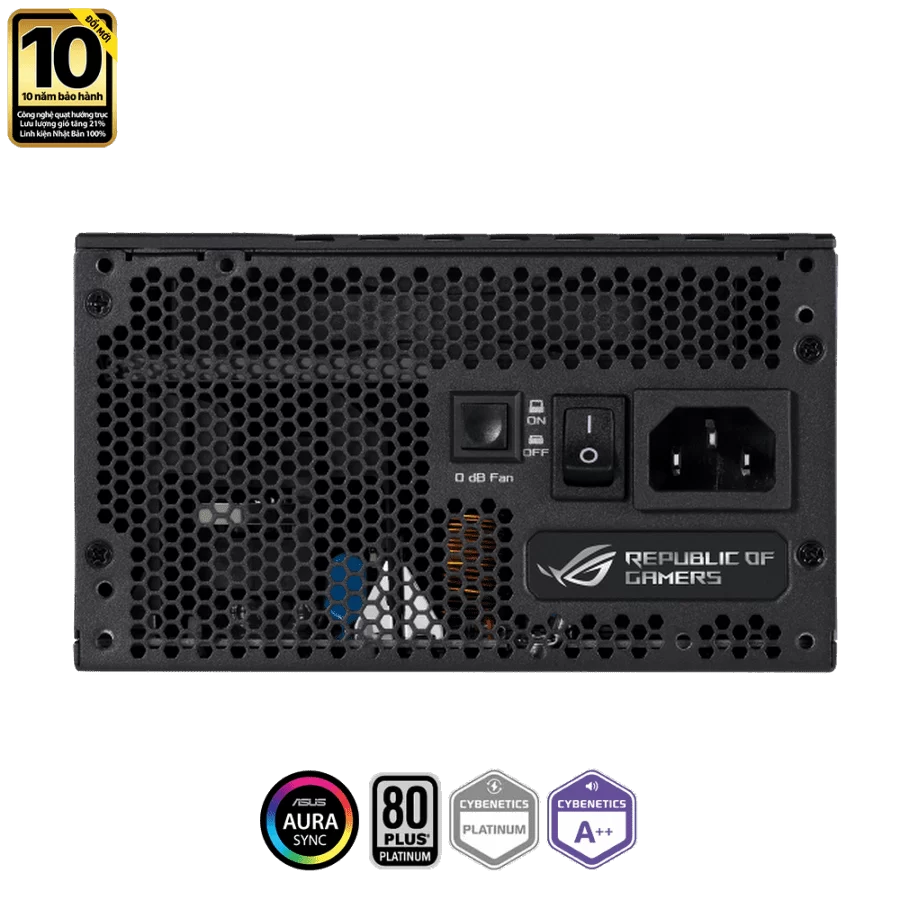 ASUS ROG Thor 850W Platinum II (ROG-THOR-850P2-GAMING) - 850W, Aura Sync, ROG heatsink, 80 Plus Platinum Fully Modular 3 ASUS ROG Thor 850W Platinum II (ROG-THOR-850P2-GAMING) - 850W, Aura Sync, ROG heatsink, 80 Plus Platinum Fully Modular - Ảnh 3