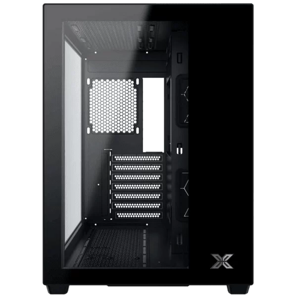 XIGMATEK AQUA III Black Case (no fans) - 2 side Tempered Glass, support 10 fans 120mm, 360mm radiator top 4 XIGMATEK AQUA III Black Case (no fans) - 2 side Tempered Glass, support 10 fans 120mm, 360mm radiator top - Ảnh 4