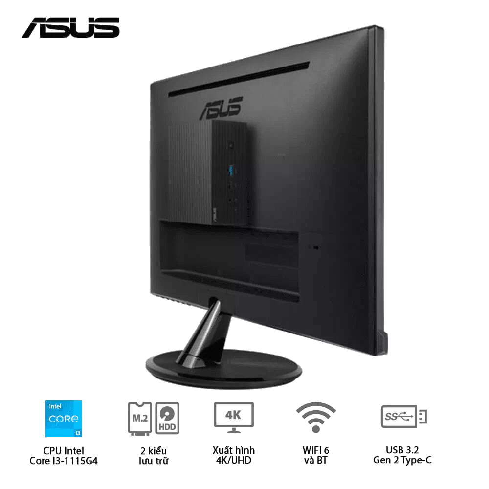 ASUS PN63-S1-B-S3001MV Barebone Mini PC - Intel Core I3-1115G4, Wi-Fi 6 + BT5.0, VESA MOUNT, VGA port configurable, w/o Keyboard Mouse 6 ASUS PN63-S1-B-S3001MV Barebone Mini PC - Intel Core I3-1115G4, Wi-Fi 6 + BT5.0, VESA MOUNT, VGA port configurable, w/o Keyboard Mouse - Ảnh 6