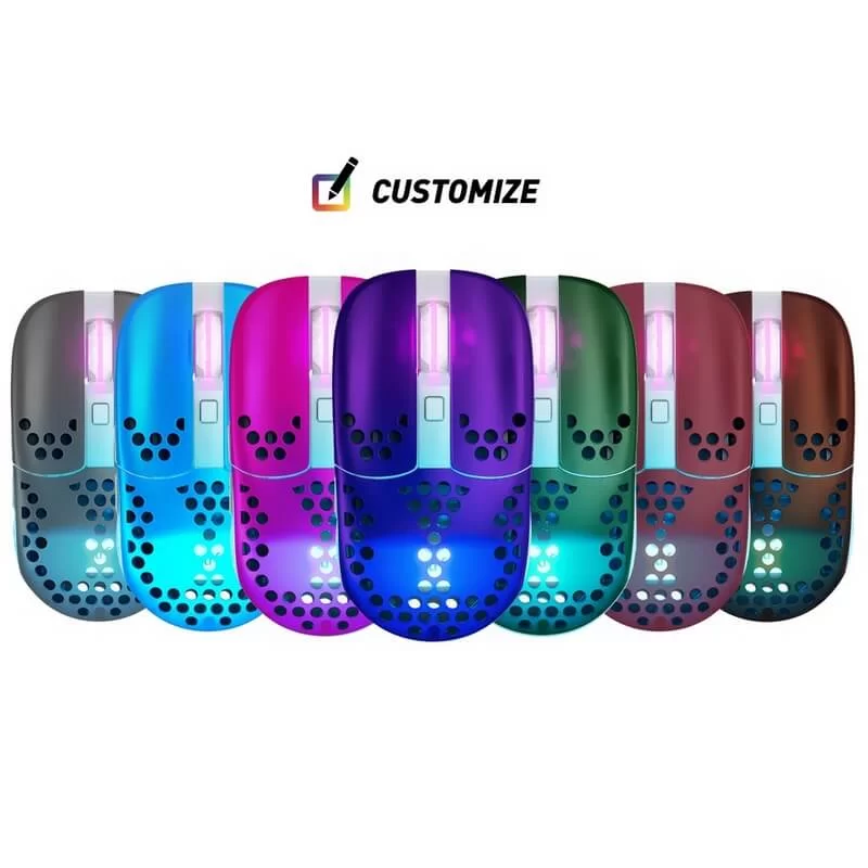 CHERRY Xtrfy MZ1 RGB Wireless Ultra-light Gaming Mouse (Designed by Rocket Jump Ninja) - 2.4 GHz lag-free, Modular shell, 62g 12 CHERRY Xtrfy MZ1 RGB Wireless Ultra-light Gaming Mouse (Designed by Rocket Jump Ninja) - 2.4 GHz lag-free, Modular shell, 62g - Ảnh 12