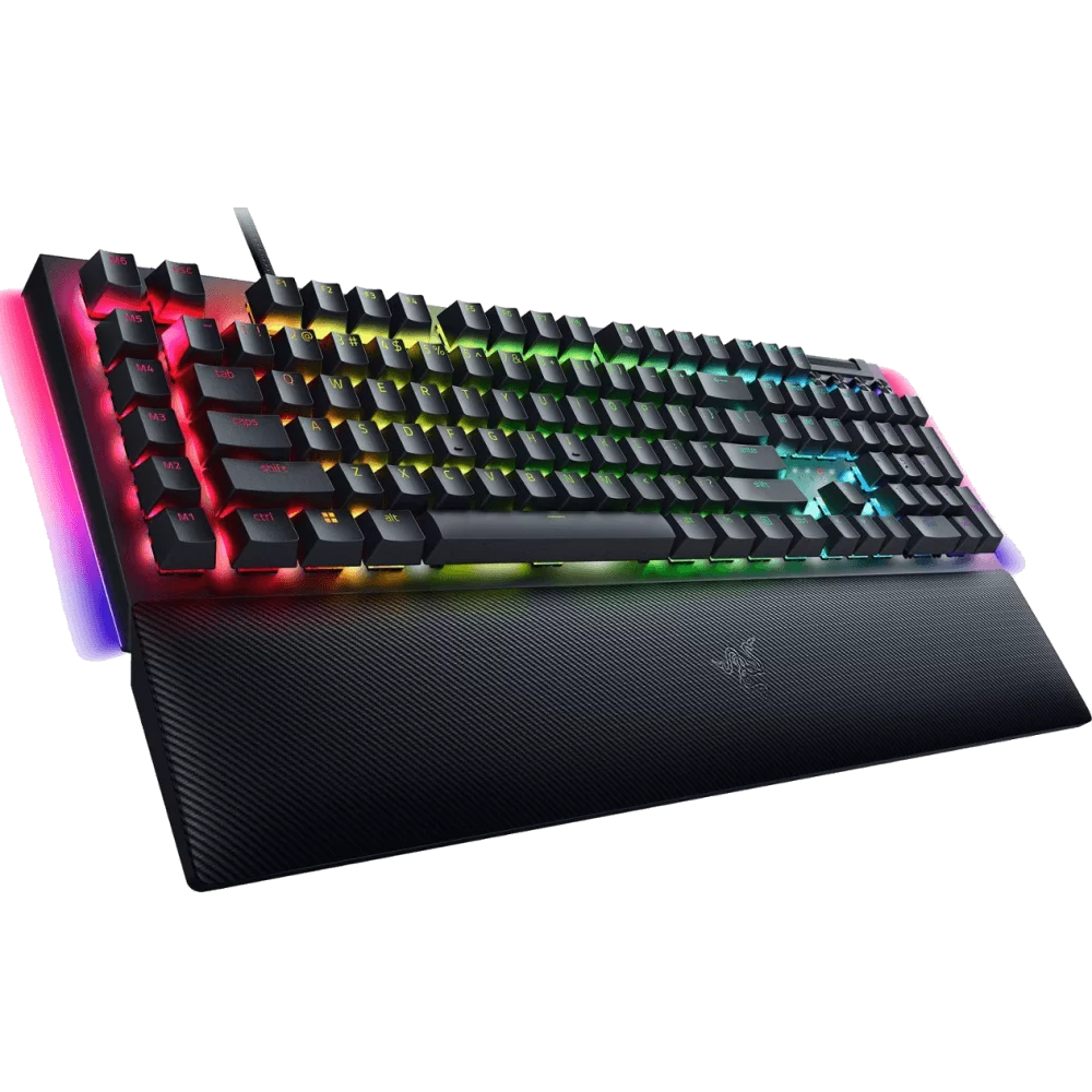 Razer BlackWidow V4 Gaming Mechanical Keyboard with Magnetic Wrist Rest - Black, Full Size Wired, Chroma RGB, Razer Switch 2 Razer BlackWidow V4 Gaming Mechanical Keyboard with Magnetic Wrist Rest - Black, Full Size Wired, Chroma RGB, Razer Switch - Ảnh 2