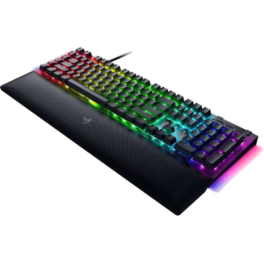 Razer BlackWidow V4 Gaming Mechanical Keyboard with Magnetic Wrist Rest - Black, Full Size Wired, Chroma RGB, Razer Switch 5 Razer BlackWidow V4 Gaming Mechanical Keyboard with Magnetic Wrist Rest - Black, Full Size Wired, Chroma RGB, Razer Switch - Ảnh 5