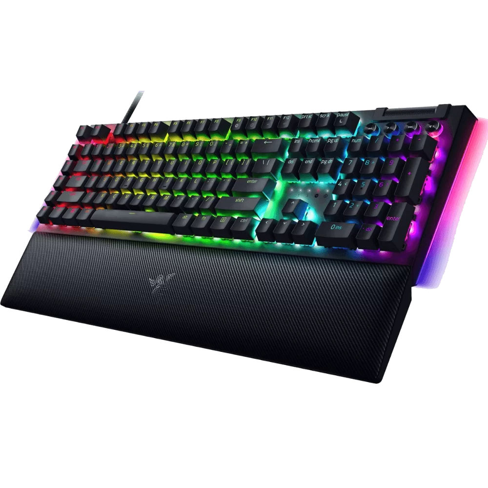 Razer BlackWidow V4 Gaming Mechanical Keyboard with Magnetic Wrist Rest - Black, Full Size Wired, Chroma RGB, Razer Switch 4 Razer BlackWidow V4 Gaming Mechanical Keyboard with Magnetic Wrist Rest - Black, Full Size Wired, Chroma RGB, Razer Switch - Ảnh 4