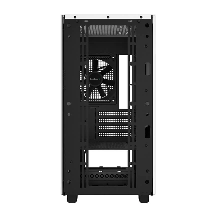 DEEPCOOL CH370 WH Compact Powerhouse Case - White, Tempered Glass, M-ATX Case, 1x120mm fan includes 6 DEEPCOOL CH370 WH Compact Powerhouse Case - White, Tempered Glass, M-ATX Case, 1x120mm fan includes - Ảnh 6