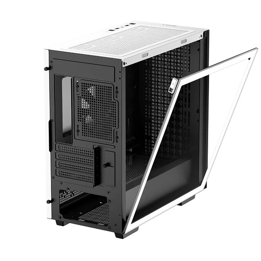 DEEPCOOL CH370 WH Compact Powerhouse Case - White, Tempered Glass, M-ATX Case, 1x120mm fan includes 9 DEEPCOOL CH370 WH Compact Powerhouse Case - White, Tempered Glass, M-ATX Case, 1x120mm fan includes - Ảnh 9