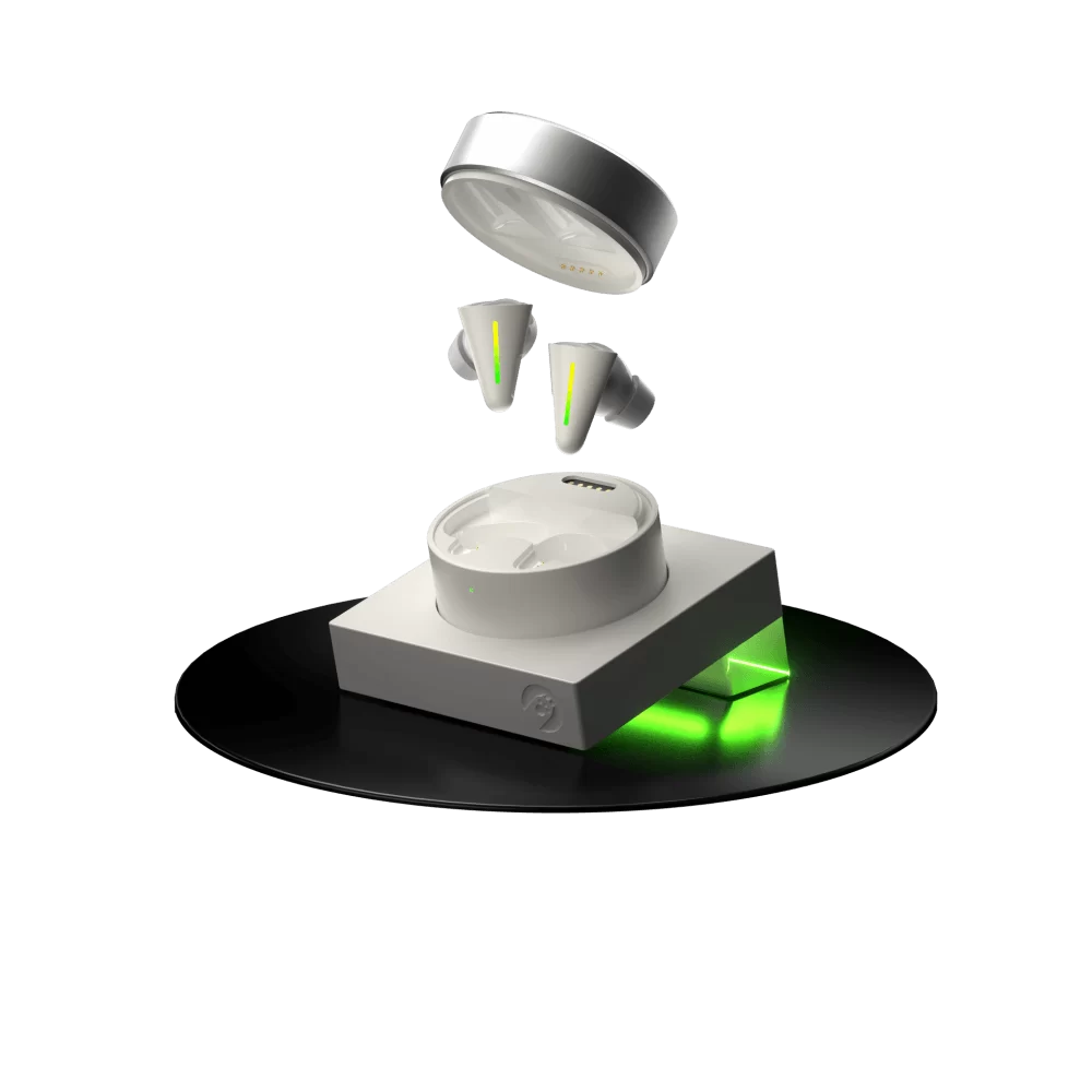 ANGRY MIAO CYBERBLADE Ghost White Wireless Gaming Earbuds - Active Noise Cancelling, Bluetooth Earbuds with Microphone, 36ms Low Latency 1 ANGRY MIAO CYBERBLADE Ghost White Wireless Gaming Earbuds - Active Noise Cancelling, Bluetooth Earbuds with Microphone, 36ms Low Latency