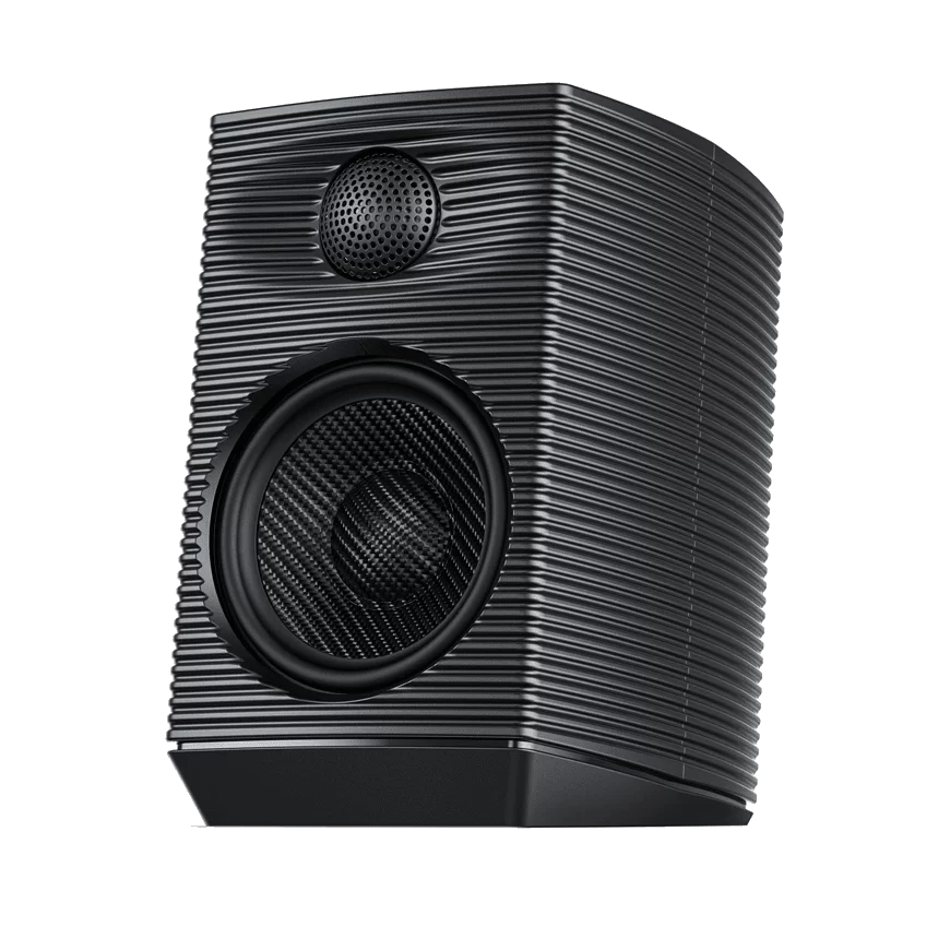 FiiO SP3 Powered HiFi Active Desktop Speakers - Black, 80W Stereo Computer Speakers and Home Music Sound System with AUX Audio/RCA, 2-Way
