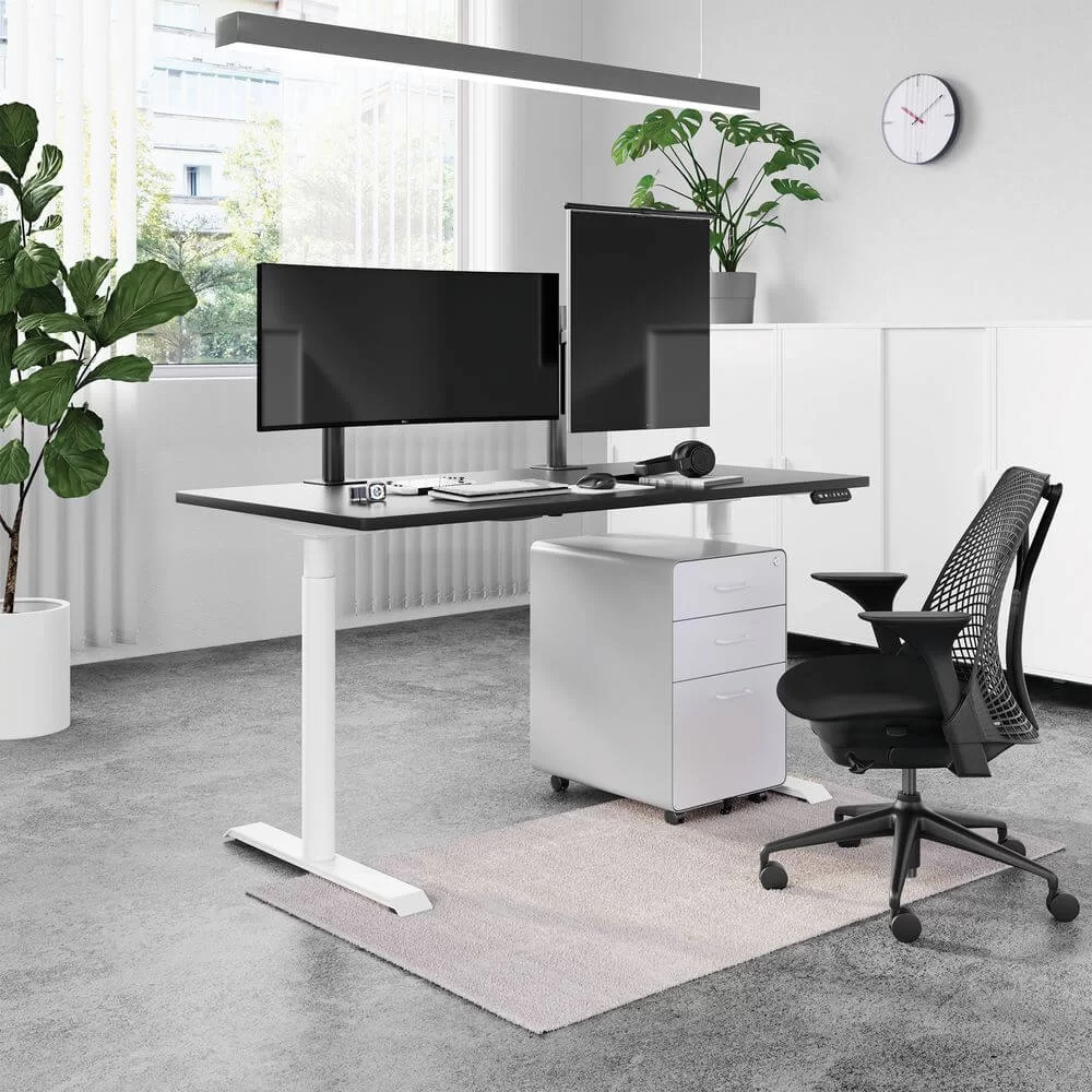 NiceDesign PULUONG - Oval - 152.4x76.2x2.5cm - Height Adjustable Standing Desk 3 NiceDesign PULUONG - Oval - 152.4x76.2x2.5cm - Height Adjustable Standing Desk - Ảnh 3