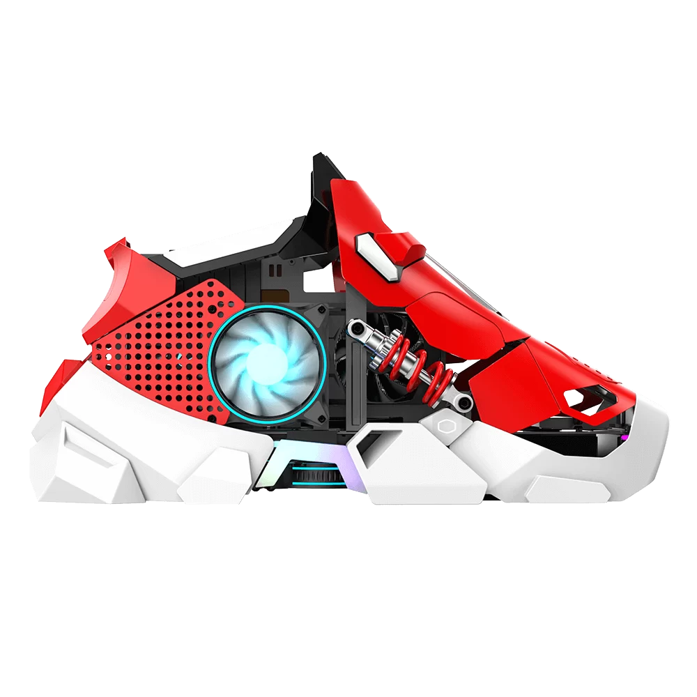Cooler Master x CMODX | Sneaker X the G.O.A.T Gaming PC Case - Classic Red, 650W SFX, Flux 360 Speacial Edition, MF120 Halo Fans 1 Cooler Master x CMODX | Sneaker X the G.O.A.T Gaming PC Case - Classic Red, 650W SFX, Flux 360 Speacial Edition, MF120 Halo Fans