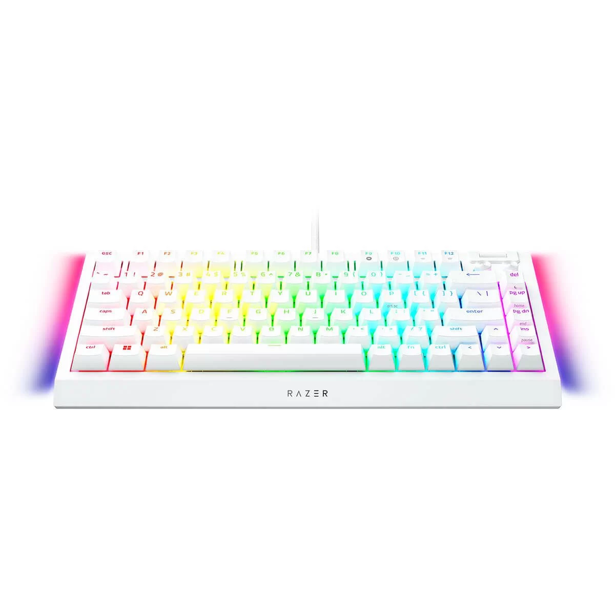Razer BlackWidow V4 75% White Tactile Gaming Mechanical Keyboard - Razer™ Orange Tactile Mechanical switches Gen-3 4 Razer BlackWidow V4 75% White Tactile Gaming Mechanical Keyboard - Razer™ Orange Tactile Mechanical switches Gen-3 - Ảnh 4