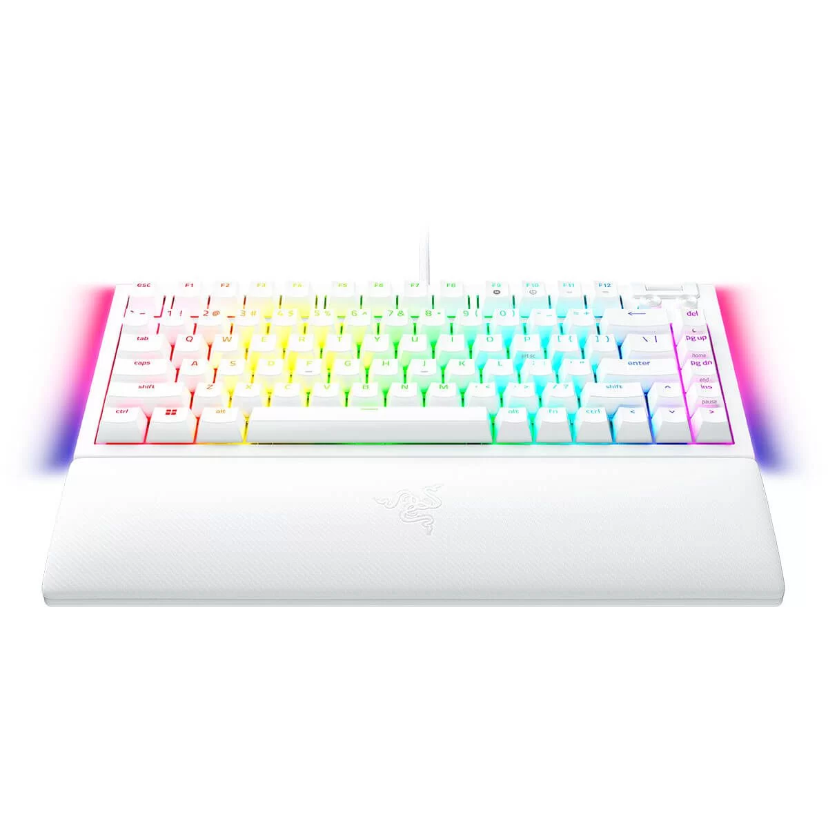 Razer BlackWidow V4 75% White Tactile Gaming Mechanical Keyboard - Razer™ Orange Tactile Mechanical switches Gen-3 6 Razer BlackWidow V4 75% White Tactile Gaming Mechanical Keyboard - Razer™ Orange Tactile Mechanical switches Gen-3 - Ảnh 6