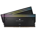 CORSAIR Dominator Titanium RGB 64GB Memory Kit - Black, 64GB (2x32GB) 6600MHz CL32 (CMP64GX5M2X6600C32)
