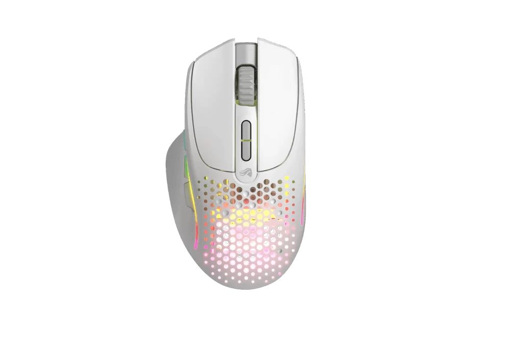 Glorious Model I 2 Wireless Ultralight Ergonormic Gaming Mouse - Mattle White, RGB, 75 grams, 9 Progammable buttons, 16 Configurations with Layer Shift
