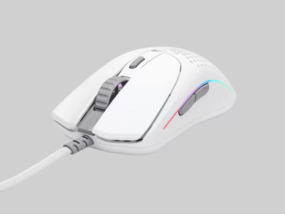 Glorious Model O 2 Ultralight Ambidextrous Gaming Mouse - Mattle White, RGB, 59 grams, 26000 DPI BAMF 2.0 Sensor, Frictionless G-Skates mouse feet (100% PTFE ), Ultra-flexible Ascended Cable 2 Glorious Model O 2 Ultralight Ambidextrous Gaming Mouse - Mattle White, RGB, 59 grams, 26000 DPI BAMF 2.0 Sensor, Frictionless G-Skates mouse feet (100% PTFE ), Ultra-flexible Ascended Cable - Ảnh 2