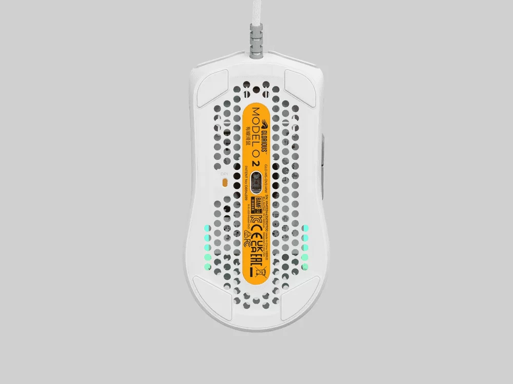 Glorious Model O 2 Ultralight Ambidextrous Gaming Mouse - Mattle White, RGB, 59 grams, 26000 DPI BAMF 2.0 Sensor, Frictionless G-Skates mouse feet (100% PTFE ), Ultra-flexible Ascended Cable 8 Glorious Model O 2 Ultralight Ambidextrous Gaming Mouse - Mattle White, RGB, 59 grams, 26000 DPI BAMF 2.0 Sensor, Frictionless G-Skates mouse feet (100% PTFE ), Ultra-flexible Ascended Cable - Ảnh 8