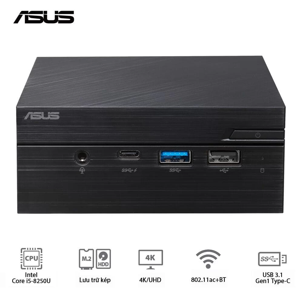 ASUS PN60-BB5086MV Barebone Mini PC - Intel i5-8250U, Intel 802.11AC,BT, VESA MOUNT, VGA port Configurable, w/o Keyboard Mouse 1 ASUS PN60-BB5086MV Barebone Mini PC - Intel i5-8250U, Intel 802.11AC,BT, VESA MOUNT, VGA port Configurable, w/o Keyboard Mouse