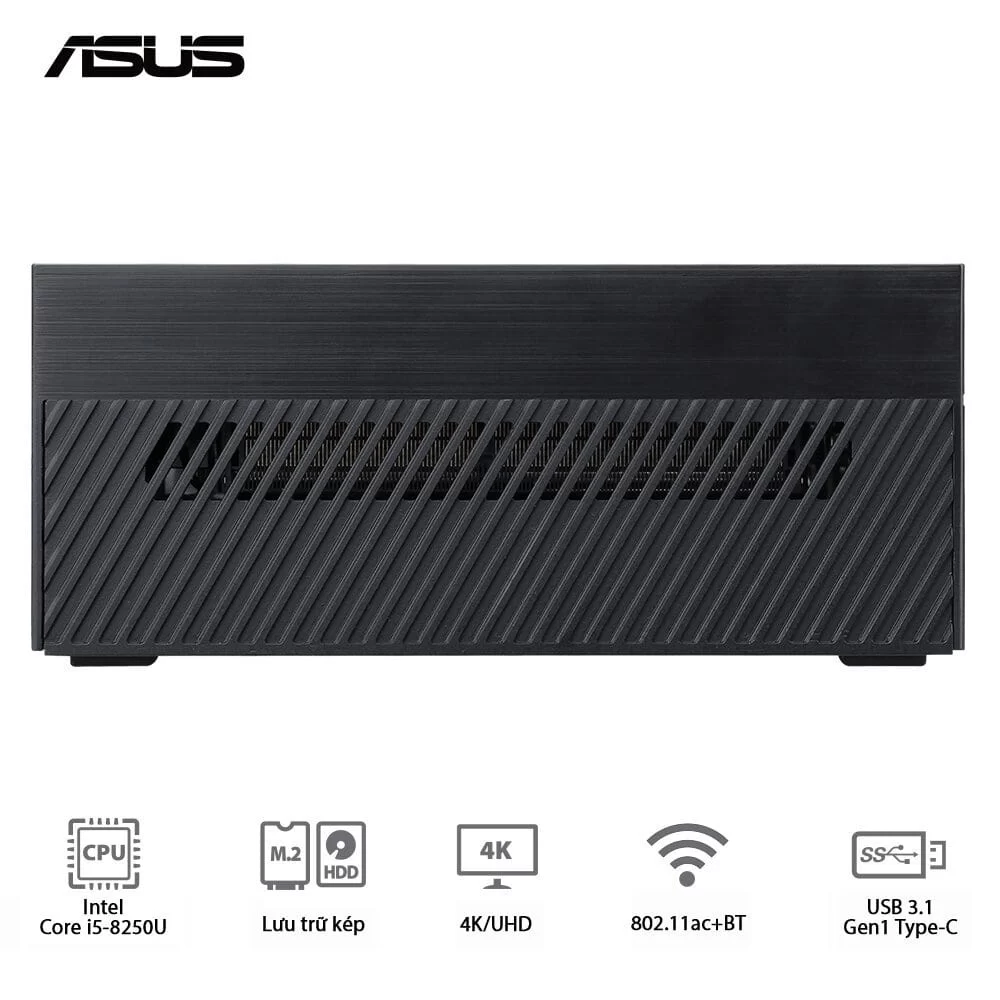 ASUS PN60-BB5086MV Barebone Mini PC - Intel i5-8250U, Intel 802.11AC,BT, VESA MOUNT, VGA port Configurable, w/o Keyboard Mouse 7 ASUS PN60-BB5086MV Barebone Mini PC - Intel i5-8250U, Intel 802.11AC,BT, VESA MOUNT, VGA port Configurable, w/o Keyboard Mouse - Ảnh 7