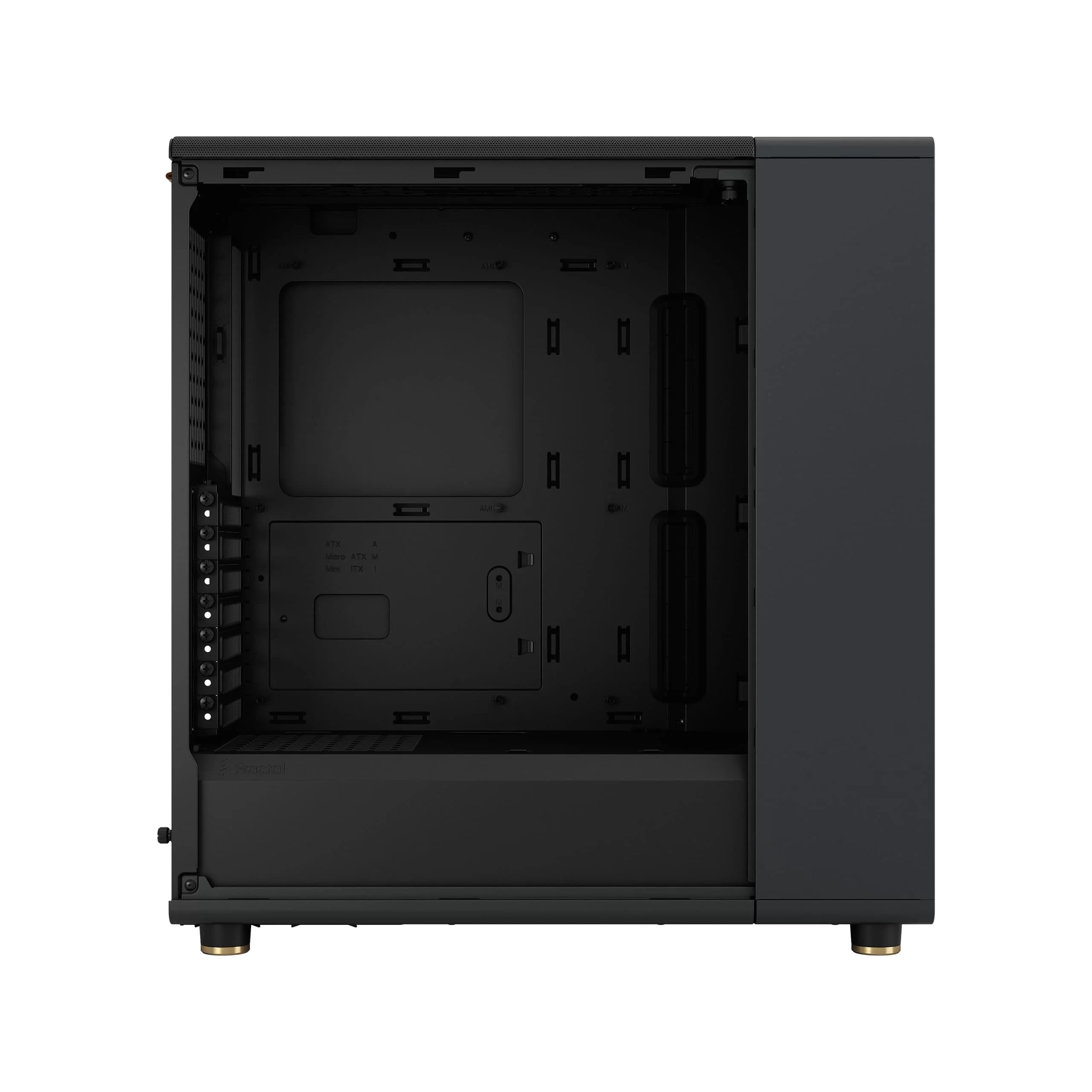Fractal Design North Charcoal Black - Mesh Side Panels ATX Mid Tower Gaming Case - Wood Walnut Front, 2x140mm Fans included, Type C USB 15 Fractal Design North Charcoal Black - Mesh Side Panels ATX Mid Tower Gaming Case - Wood Walnut Front, 2x140mm Fans included, Type C USB - Ảnh 15