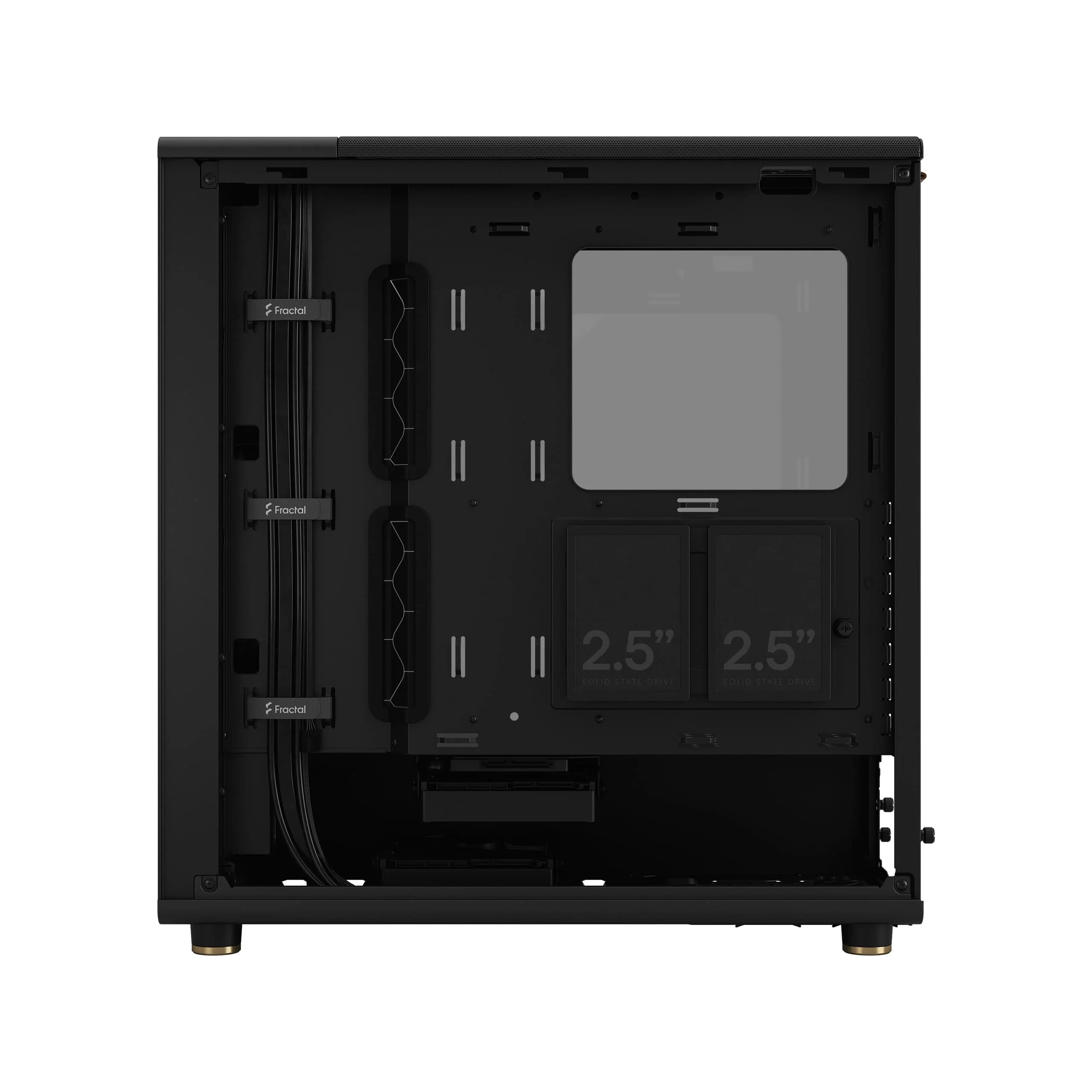 Fractal Design North Charcoal Black TG Dark - Tempered Glass Dark ATX Mid Tower Gaming Case - Wood Walnut Front, 2x140mm Fans included, Type C USB 19 Fractal Design North Charcoal Black TG Dark - Tempered Glass Dark ATX Mid Tower Gaming Case - Wood Walnut Front, 2x140mm Fans included, Type C USB - Ảnh 19