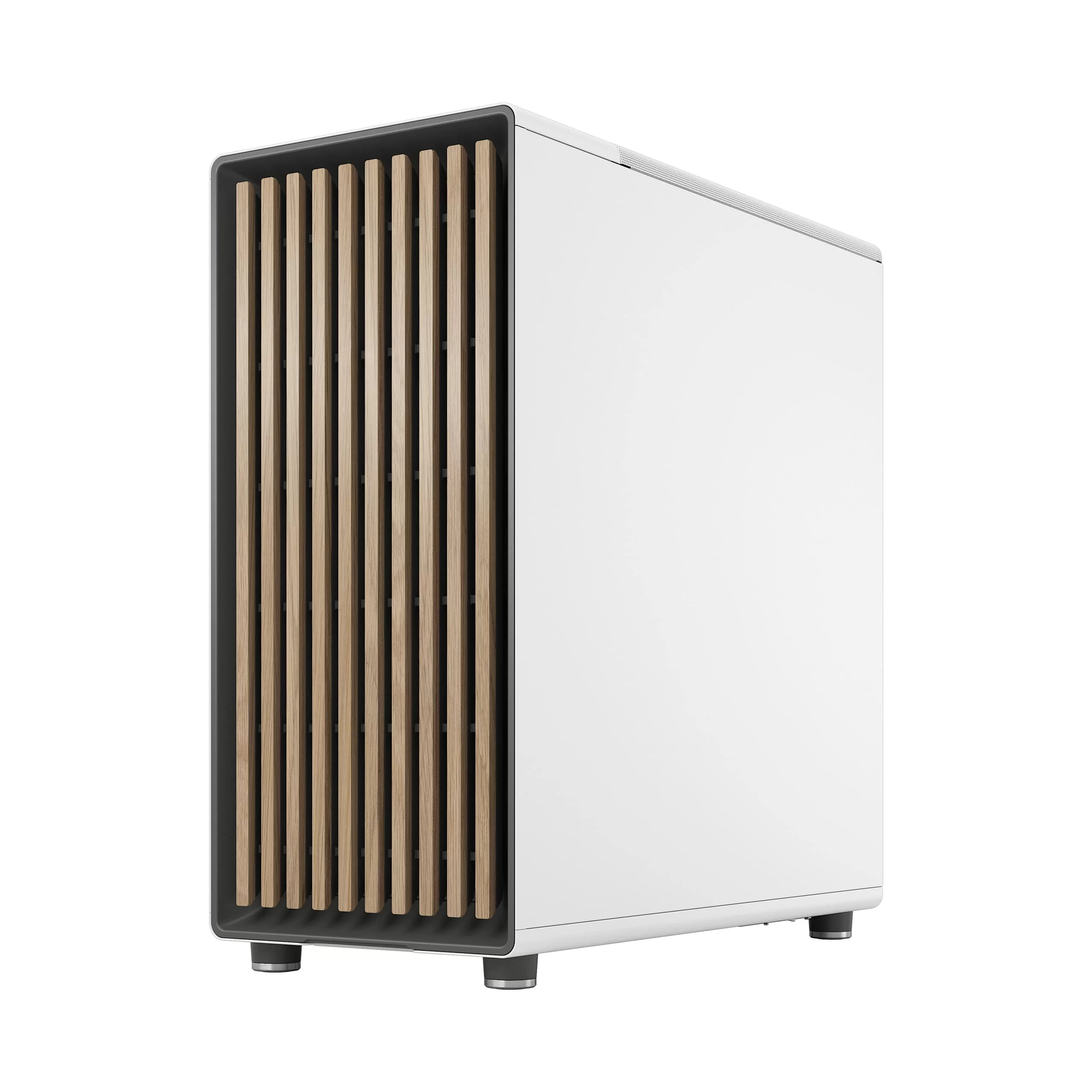 Fractal Design North Chalk White - Mesh Side Panels ATX Mid Tower Gaming Case - Wood Oak Front, 2x140mm Fans included, Type C USB 8 Fractal Design North Chalk White - Mesh Side Panels ATX Mid Tower Gaming Case - Wood Oak Front, 2x140mm Fans included, Type C USB - Ảnh 8