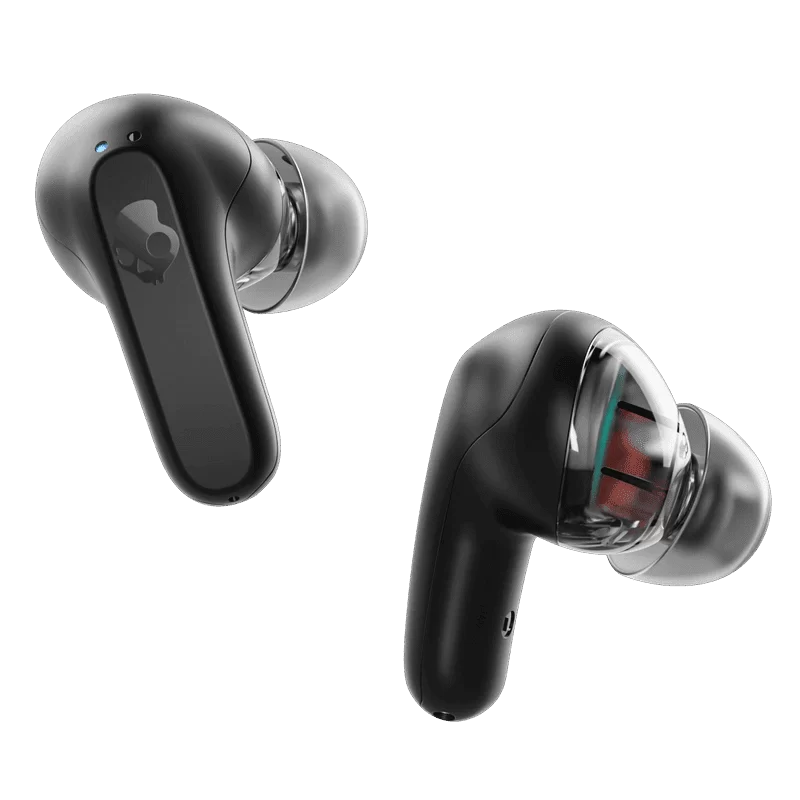 Skullcandy Rail® True Wireless Earbuds - Black, Pin 42h, IP55, Skull-IQ, Alexa Enabled, Microphone 3 Skullcandy Rail® True Wireless Earbuds - Black, Pin 42h, IP55, Skull-IQ, Alexa Enabled, Microphone - Ảnh 3