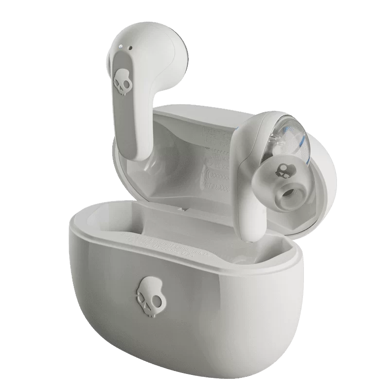 Skullcandy Rail® True Wireless Earbuds - White, Pin 42h, IP55, Skull-IQ, Alexa Enabled, Microphone 1 Skullcandy Rail® True Wireless Earbuds - White, Pin 42h, IP55, Skull-IQ, Alexa Enabled, Microphone