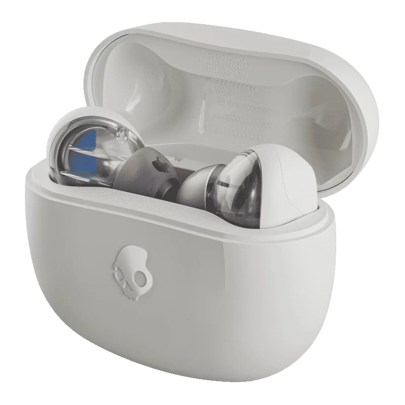 Skullcandy Rail® True Wireless Earbuds - White, Pin 42h, IP55, Skull-IQ, Alexa Enabled, Microphone 4 Skullcandy Rail® True Wireless Earbuds - White, Pin 42h, IP55, Skull-IQ, Alexa Enabled, Microphone - Ảnh 4