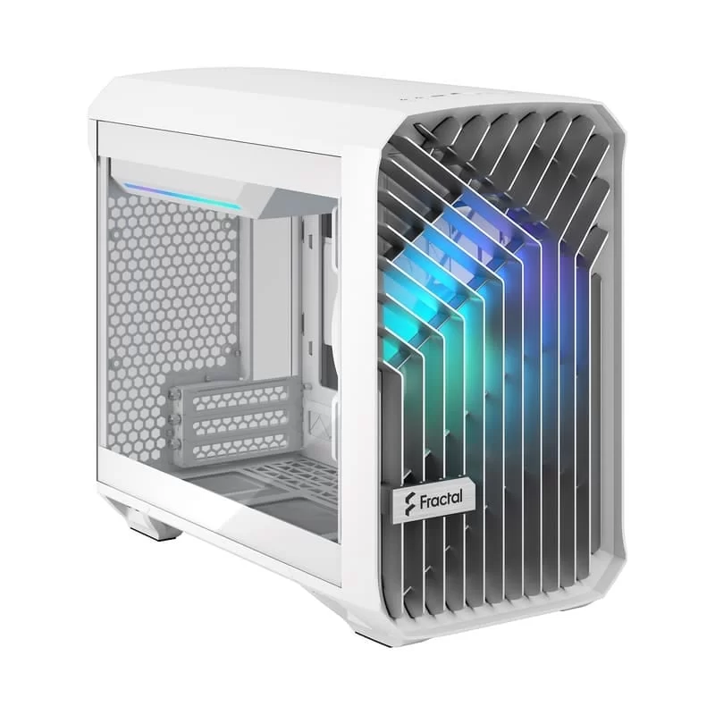 Fractal Design Torrent Nano RGB White TG Clear Tint mITX Airflow Mini Tower PC Gaming Case - Clear Tint Tempered Glass Side Panels 11 Fractal Design Torrent Nano RGB White TG Clear Tint mITX Airflow Mini Tower PC Gaming Case - Clear Tint Tempered Glass Side Panels - Ảnh 11
