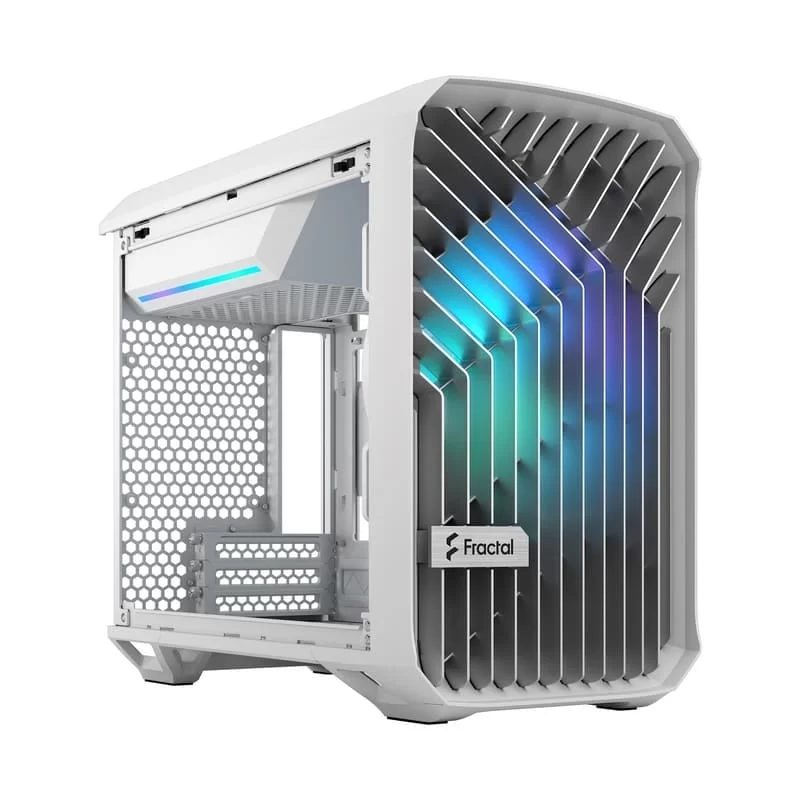 Fractal Design Torrent Nano RGB White TG Clear Tint mITX Airflow Mini Tower PC Gaming Case - Clear Tint Tempered Glass Side Panels 13 Fractal Design Torrent Nano RGB White TG Clear Tint mITX Airflow Mini Tower PC Gaming Case - Clear Tint Tempered Glass Side Panels - Ảnh 13