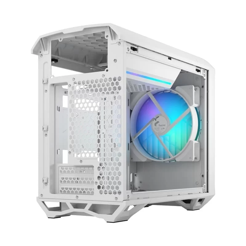 Fractal Design Torrent Nano RGB White TG Clear Tint mITX Airflow Mini Tower PC Gaming Case - Clear Tint Tempered Glass Side Panels 15 Fractal Design Torrent Nano RGB White TG Clear Tint mITX Airflow Mini Tower PC Gaming Case - Clear Tint Tempered Glass Side Panels - Ảnh 15