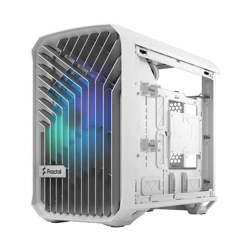 Fractal Design Torrent Nano RGB White TG Clear Tint mITX Airflow Mini Tower PC Gaming Case - Clear Tint Tempered Glass Side Panels 16 Fractal Design Torrent Nano RGB White TG Clear Tint mITX Airflow Mini Tower PC Gaming Case - Clear Tint Tempered Glass Side Panels - Ảnh 16
