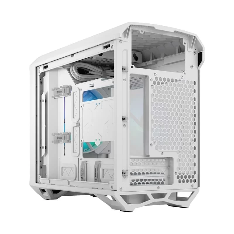Fractal Design Torrent Nano RGB White TG Clear Tint mITX Airflow Mini Tower PC Gaming Case - Clear Tint Tempered Glass Side Panels 18 Fractal Design Torrent Nano RGB White TG Clear Tint mITX Airflow Mini Tower PC Gaming Case - Clear Tint Tempered Glass Side Panels - Ảnh 18