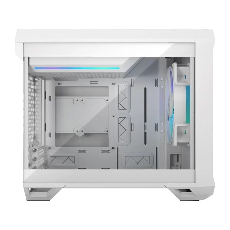 Fractal Design Torrent Nano RGB White TG Clear Tint mITX Airflow Mini Tower PC Gaming Case - Clear Tint Tempered Glass Side Panels 3 Fractal Design Torrent Nano RGB White TG Clear Tint mITX Airflow Mini Tower PC Gaming Case - Clear Tint Tempered Glass Side Panels - Ảnh 3