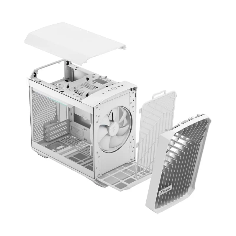 Fractal Design Torrent Nano RGB White TG Clear Tint mITX Airflow Mini Tower PC Gaming Case - Clear Tint Tempered Glass Side Panels 22 Fractal Design Torrent Nano RGB White TG Clear Tint mITX Airflow Mini Tower PC Gaming Case - Clear Tint Tempered Glass Side Panels - Ảnh 22