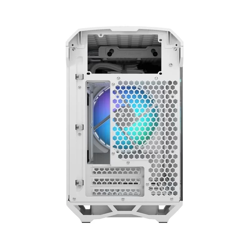 Fractal Design Torrent Nano RGB White TG Clear Tint mITX Airflow Mini Tower PC Gaming Case - Clear Tint Tempered Glass Side Panels 5 Fractal Design Torrent Nano RGB White TG Clear Tint mITX Airflow Mini Tower PC Gaming Case - Clear Tint Tempered Glass Side Panels - Ảnh 5