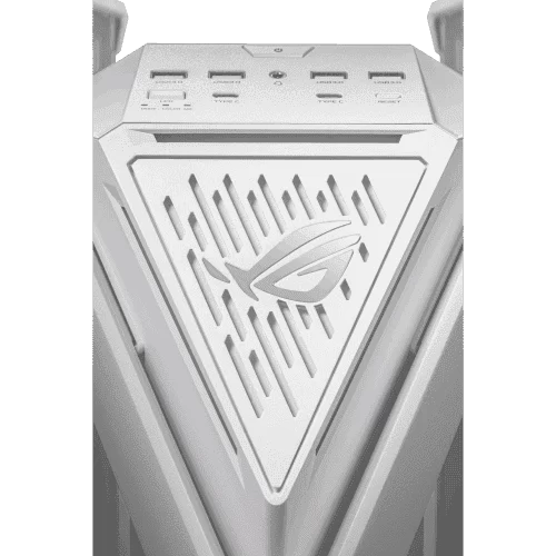 ASUS ROG Hyperion GR701 Flagship Gaming PC Case – White, 420mm dual radiator support, 4x140mm fans, metal GPU holder, component storage, ARGB fan hub, 60W fast charging 14 ASUS ROG Hyperion GR701 Flagship Gaming PC Case – White, 420mm dual radiator support, 4x140mm fans, metal GPU holder, component storage, ARGB fan hub, 60W fast charging - Ảnh 14