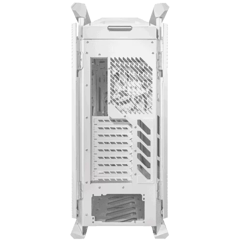 ASUS ROG Hyperion GR701 Flagship Gaming PC Case – White, 420mm dual radiator support, 4x140mm fans, metal GPU holder, component storage, ARGB fan hub, 60W fast charging 15 ASUS ROG Hyperion GR701 Flagship Gaming PC Case – White, 420mm dual radiator support, 4x140mm fans, metal GPU holder, component storage, ARGB fan hub, 60W fast charging - Ảnh 15