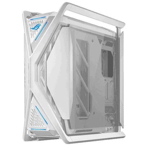 ASUS ROG Hyperion GR701 Flagship Gaming PC Case – White, 420mm dual radiator support, 4x140mm fans, metal GPU holder, component storage, ARGB fan hub, 60W fast charging 8 ASUS ROG Hyperion GR701 Flagship Gaming PC Case – White, 420mm dual radiator support, 4x140mm fans, metal GPU holder, component storage, ARGB fan hub, 60W fast charging - Ảnh 8