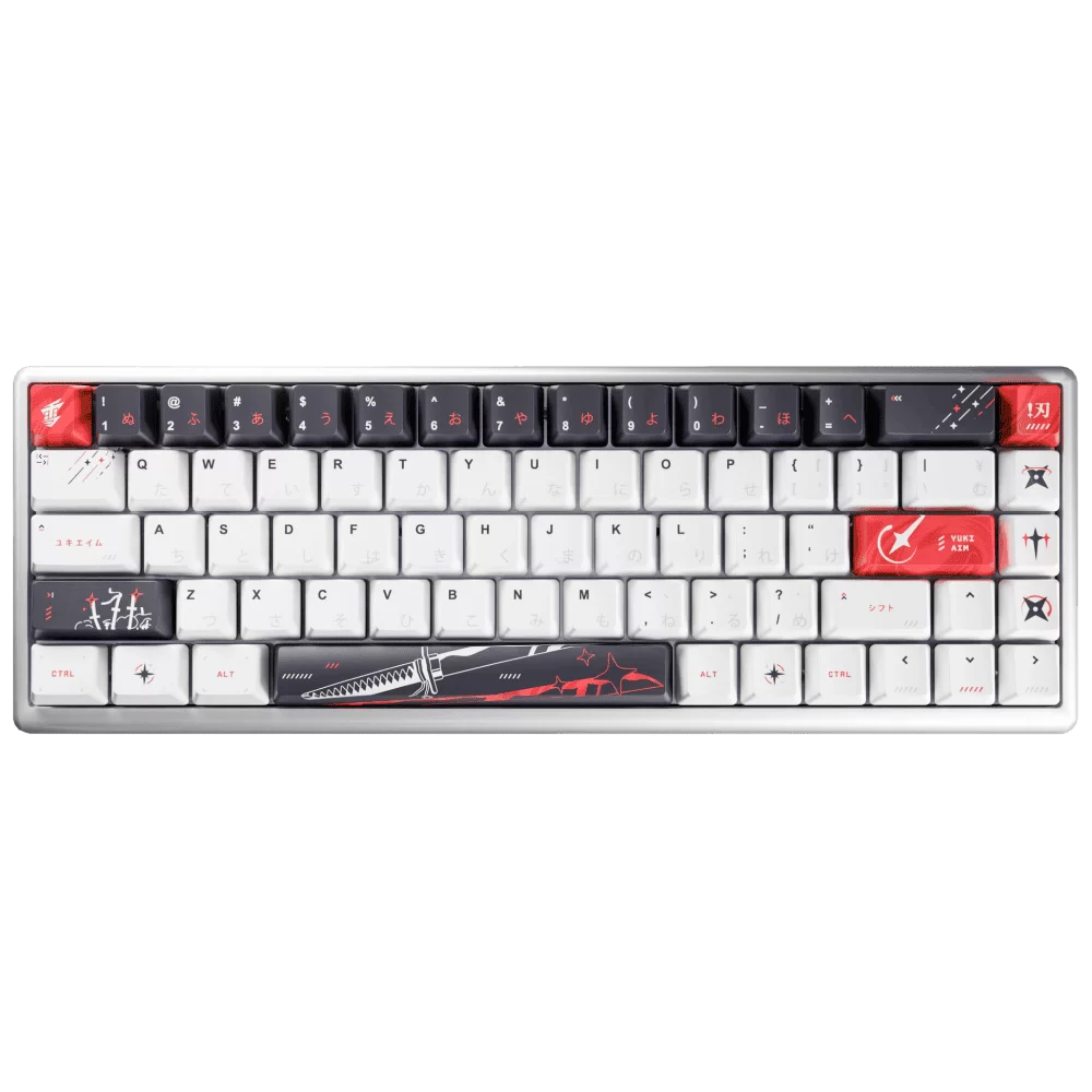HE Yuki Aim Polar 65 Katana Edition - Hiragana (Limited Edition) Gaming Keyboard - Gateron Crimson Magnetic Switch 2 HE Yuki Aim Polar 65 Katana Edition - Hiragana (Limited Edition) Gaming Keyboard - Gateron Crimson Magnetic Switch - Ảnh 2