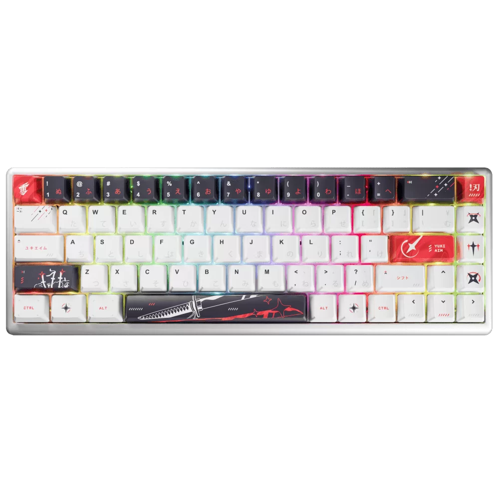 HE Yuki Aim Polar 65 Katana Edition - Hiragana (Limited Edition) Gaming Keyboard - Gateron Crimson Magnetic Switch 3 HE Yuki Aim Polar 65 Katana Edition - Hiragana (Limited Edition) Gaming Keyboard - Gateron Crimson Magnetic Switch - Ảnh 3