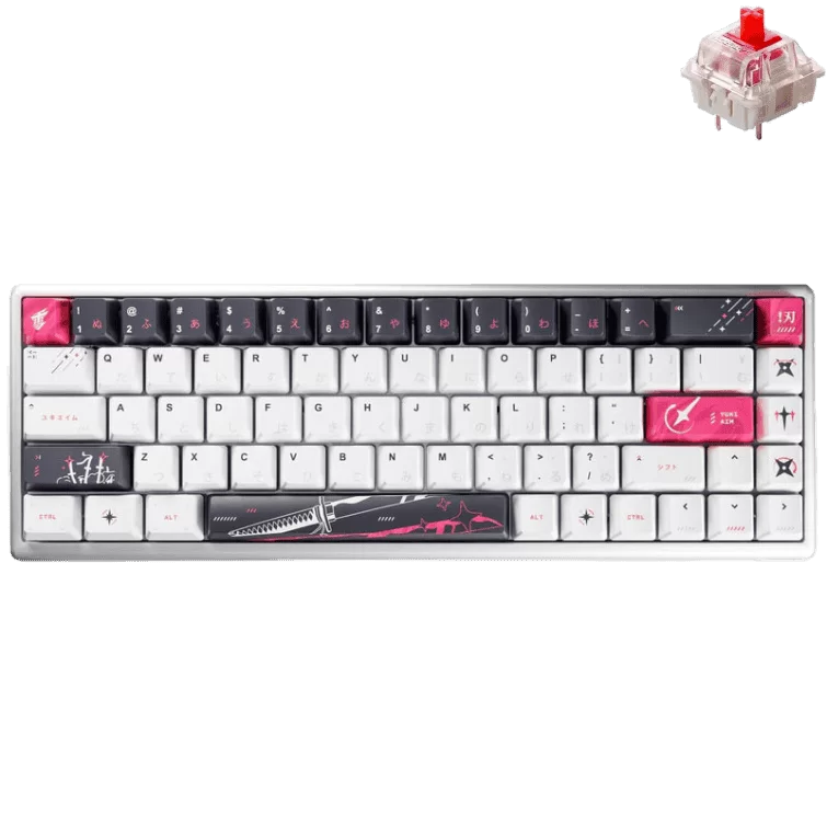 HE Yuki Aim Polar 65 Katana Edition - Hiragana (Limited Edition) Gaming Keyboard - Gateron Crimson Magnetic Switch 1 HE Yuki Aim Polar 65 Katana Edition - Hiragana (Limited Edition) Gaming Keyboard - Gateron Crimson Magnetic Switch