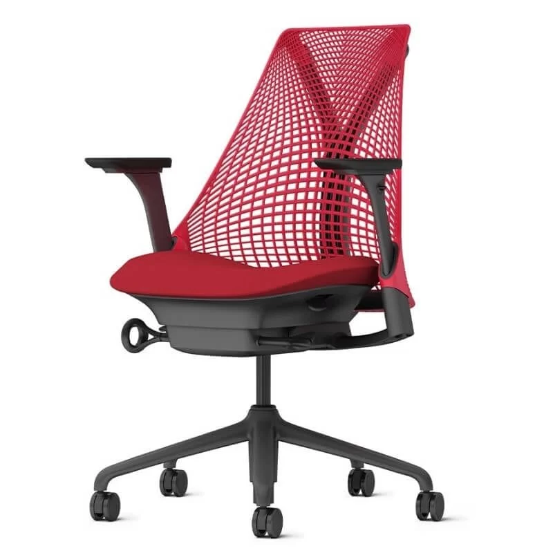 Herman Miller Sayl Office Chair - Black/Red 3 Herman Miller Sayl Office Chair - Black/Red - Ảnh 3
