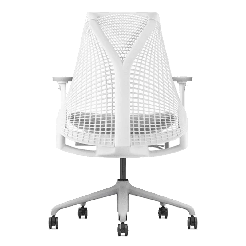 Herman Miller Sayl Office Chair - White / Fog & Mercury 1 Herman Miller Sayl Office Chair - White / Fog & Mercury