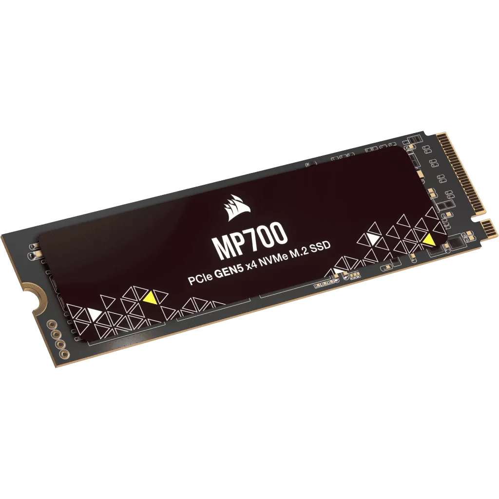 CORSAIR MP700 1TB PCIe 5.0 (Gen 5) x4 NVMe M.2 SSD - High-Density TLC NAND, Aluminum Heatsink, DirectStorage Compatible, Up to 10,000MB/sec 2 CORSAIR MP700 1TB PCIe 5.0 (Gen 5) x4 NVMe M.2 SSD - High-Density TLC NAND, Aluminum Heatsink, DirectStorage Compatible, Up to 10,000MB/sec - Ảnh 2