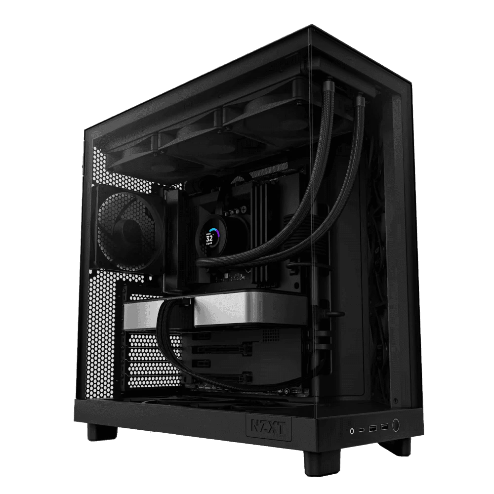 NZXT H6 Flow Black Compact Mid-tower Airflow Case 1 NZXT H6 Flow Black Compact Mid-tower Airflow Case