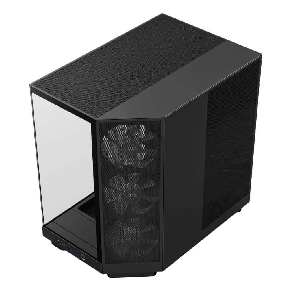 NZXT H6 Flow RGB Black Compact Mid-tower Airflow Case 4 NZXT H6 Flow RGB Black Compact Mid-tower Airflow Case - Ảnh 4