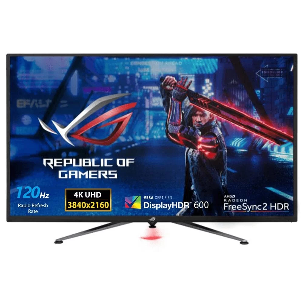 ASUS ROG Strix XG438Q HDR Large Gaming Monitor - 43 Inch, 4K (3840 x 2160), 120 Hz, FreeSync 2 HDR, DisplayHDR 600, DCI-P3 90%, Shadow Boost, 10W Speaker*2, Remote Control 1 ASUS ROG Strix XG438Q HDR Large Gaming Monitor - 43 Inch, 4K (3840 x 2160), 120 Hz, FreeSync 2 HDR, DisplayHDR 600, DCI-P3 90%, Shadow Boost, 10W Speaker*2, Remote Control