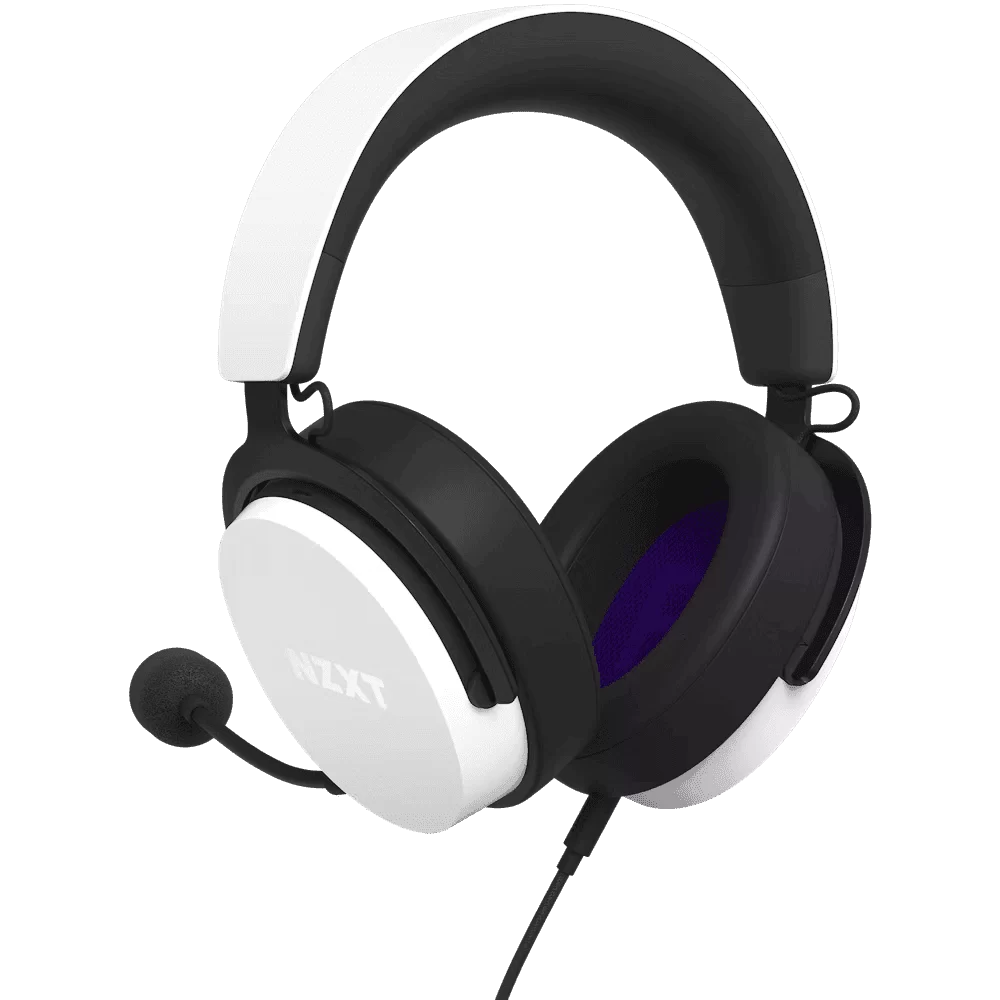 NZXT Relay Headset Wired White 40mm drivers Gaming (AP-WCB40-W2) - Hi-Res Audio Certified, DTS Headphone:X, 7.1 Surround Sound, Lightweight & Comfortable Design, Detachable Microphone 1 NZXT Relay Headset Wired White 40mm drivers Gaming (AP-WCB40-W2) - Hi-Res Audio Certified, DTS Headphone:X, 7.1 Surround Sound, Lightweight & Comfortable Design, Detachable Microphone