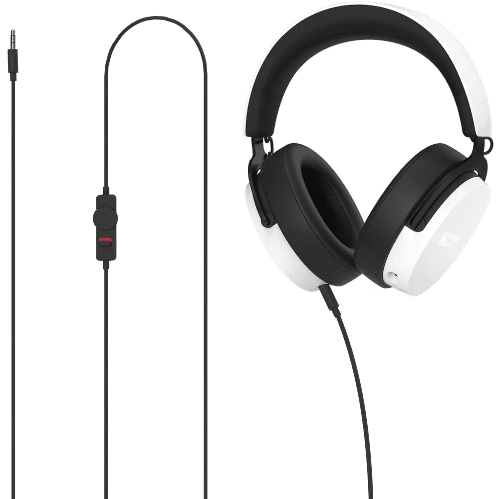 NZXT Relay Headset Wired White 40mm drivers Gaming (AP-WCB40-W2) - Hi-Res Audio Certified, DTS Headphone:X, 7.1 Surround Sound, Lightweight & Comfortable Design, Detachable Microphone 5 NZXT Relay Headset Wired White 40mm drivers Gaming (AP-WCB40-W2) - Hi-Res Audio Certified, DTS Headphone:X, 7.1 Surround Sound, Lightweight & Comfortable Design, Detachable Microphone - Ảnh 5