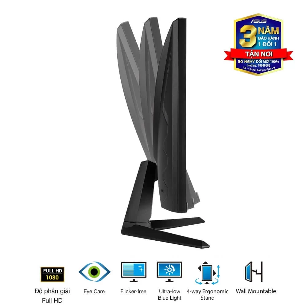 ASUS TUF Gaming VG249Q3A Gaming Monitor - 24 inch, Full HD (1920 x 1080), 165Hz (above 144Hz), Extreme Low Motion Blur™, FreeSync™ Premium, 1ms (MPRT), Shadow Boost 6 ASUS TUF Gaming VG249Q3A Gaming Monitor - 24 inch, Full HD (1920 x 1080), 165Hz (above 144Hz), Extreme Low Motion Blur™, FreeSync™ Premium, 1ms (MPRT), Shadow Boost - Ảnh 6
